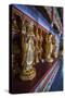 Buddha Collection under the Golden Maitreya Statue, Beopjusa Temple Complex, South Korea, Asia-Michael Runkel-Stretched Canvas