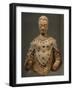 Buddha Dressed as Pilgrim with Three Points, Terracotta Statue from Fondukistan Monastery-null-Framed Giclee Print