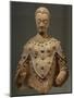 Buddha Dressed as Pilgrim with Three Points, Terracotta Statue from Fondukistan Monastery-null-Mounted Giclee Print