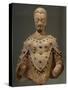 Buddha Dressed as Pilgrim with Three Points, Terracotta Statue from Fondukistan Monastery-null-Stretched Canvas