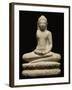 Buddha en méditation, assis sur le lotus-null-Framed Giclee Print