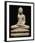 Buddha en méditation, assis sur le lotus-null-Framed Giclee Print