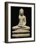 Buddha en méditation, assis sur le lotus-null-Framed Giclee Print