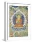 Buddha en vajrapariankasana et vitarka-mudra et scènes illustrant des jâtaka-null-Framed Giclee Print