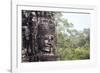 Buddha Face Carved in Stone at the Bayon Temple, Angkor Thom, Angkor, Cambodia-Yadid Levy-Framed Photographic Print