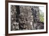 Buddha Face Carved in Stone at the Bayon Temple, Angkor Thom, Angkor, Cambodia-Yadid Levy-Framed Photographic Print