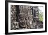 Buddha Face Carved in Stone at the Bayon Temple, Angkor Thom, Angkor, Cambodia-Yadid Levy-Framed Photographic Print