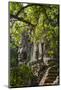 Buddha Face on the Western Gate of Angkor Thom, Siem Reap, Cambodia, Southeast Asia-Alex Robinson-Mounted Photographic Print