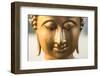 Buddha face, Seema Malaka temple on Beira Lake. Colombo, Sri Lanka-Peter Adams-Framed Photographic Print