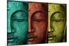 Buddha Face-Mark Ashkenazi-Stretched Canvas