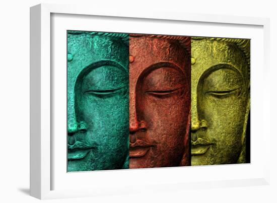 Buddha Face-Mark Ashkenazi-Framed Giclee Print