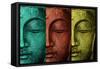 Buddha Face-Mark Ashkenazi-Framed Stretched Canvas