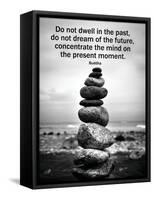 Buddha Focus Quotation Motivational Poster-null-Framed Stretched Canvas