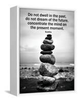 Buddha Focus Quotation Motivational Poster-null-Framed Stretched Canvas