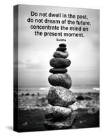 Buddha Focus Quotation Motivational Poster-null-Stretched Canvas