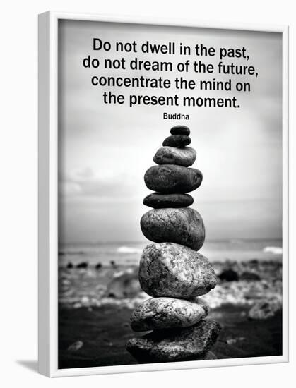 Buddha Focus Quotation Motivational Poster-null-Framed Poster