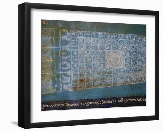 Buddha Foot in Chauzkhtakyi Temple, Yangon, Myanmar, Asia-null-Framed Photographic Print