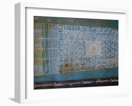 Buddha Foot in Chauzkhtakyi Temple, Yangon, Myanmar, Asia-null-Framed Photographic Print