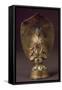 Buddha, Gilded Bronze Statue with Inscriptions, Korea-null-Framed Stretched Canvas