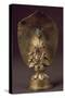 Buddha, Gilded Bronze Statue with Inscriptions, Korea-null-Stretched Canvas