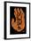 Buddha Hand Says (Brown Distressed Palm Print)-null-Framed Poster