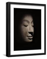 Buddha Head from the Early Ayutthaya Period-null-Framed Giclee Print