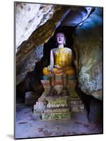 Buddha Hidden in the Tham Sang Caves, Vang Vieng, Laos, Indochina, Southeast Asia, Asia-Matthew Williams-Ellis-Mounted Photographic Print