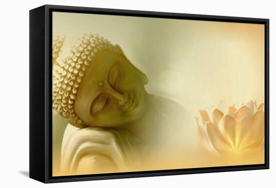 Buddha III-Christine Ganz-Framed Stretched Canvas