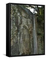 Buddha Image, Dhowa Rock Temple, Bandarawela, Sri Lanka, Asia-Jochen Schlenker-Framed Stretched Canvas