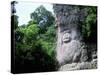 Buddha Image on the Cliff-null-Stretched Canvas