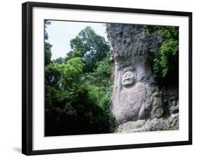 Buddha Image on the Cliff-null-Framed Photographic Print