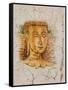 Buddha Image Painted on a Grave, Wat Si Saket, Vientiane, Laos-Gavriel Jecan-Framed Stretched Canvas