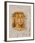 Buddha Image Painted on a Grave, Wat Si Saket, Vientiane, Laos-Gavriel Jecan-Framed Photographic Print