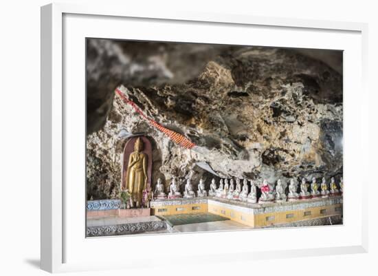 Buddha Images in Kaw Ka Thawng Caves, Hpa An, Kayin State (Karen State), Myanmar (Burma), Asia-Matthew Williams-Ellis-Framed Photographic Print