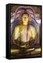 Buddha in Cave 3 (Great New Monastery)-Matthew Williams-Ellis-Framed Stretched Canvas