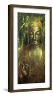 Buddha in Green l-Wei Ying-wu-Framed Art Print
