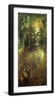 Buddha in Green l-Wei Ying-wu-Framed Art Print