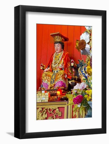 Buddha in Hainan Temple, Georgetown, Penang Island, Malaysia, Southeast Asia, Asia-Richard Cummins-Framed Photographic Print