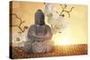Buddha in Meditation, Religious Concept-egal-Stretched Canvas