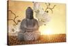 Buddha in Meditation, Religious Concept-egal-Stretched Canvas