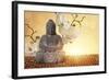 Buddha in Meditation, Religious Concept-egal-Framed Photographic Print