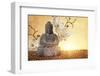 Buddha in Meditation, Religious Concept-egal-Framed Photographic Print