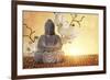 Buddha in Meditation, Religious Concept-egal-Framed Photographic Print