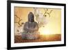 Buddha in Meditation, Religious Concept-egal-Framed Photographic Print