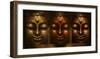 Buddha in Three Lights-null-Framed Art Print