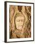 Buddha in Tree Ruts at Ayuthaya, Siam, Thailand-Gavriel Jecan-Framed Photographic Print