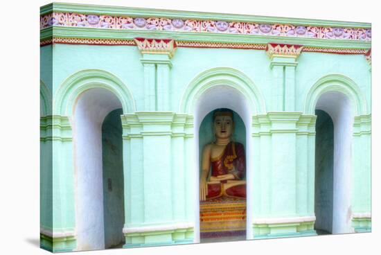 Buddha Inside a Cave Temples on Shwe Ba Hill on West Bank of Chindwin River, Myanmar-Alex Robinson-Stretched Canvas