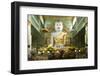 Buddha Inside a Temple on Sagaing Hill, Sagaing, Myanmar (Burma), Southeast Asia-Alex Robinson-Framed Photographic Print