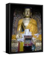 Buddha, Mindroling Monastery, Tibet, China-Ethel Davies-Framed Stretched Canvas