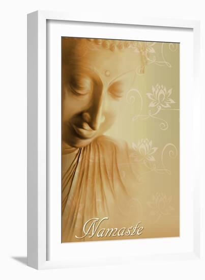 Buddha Namaste-Christine Ganz-Framed Art Print